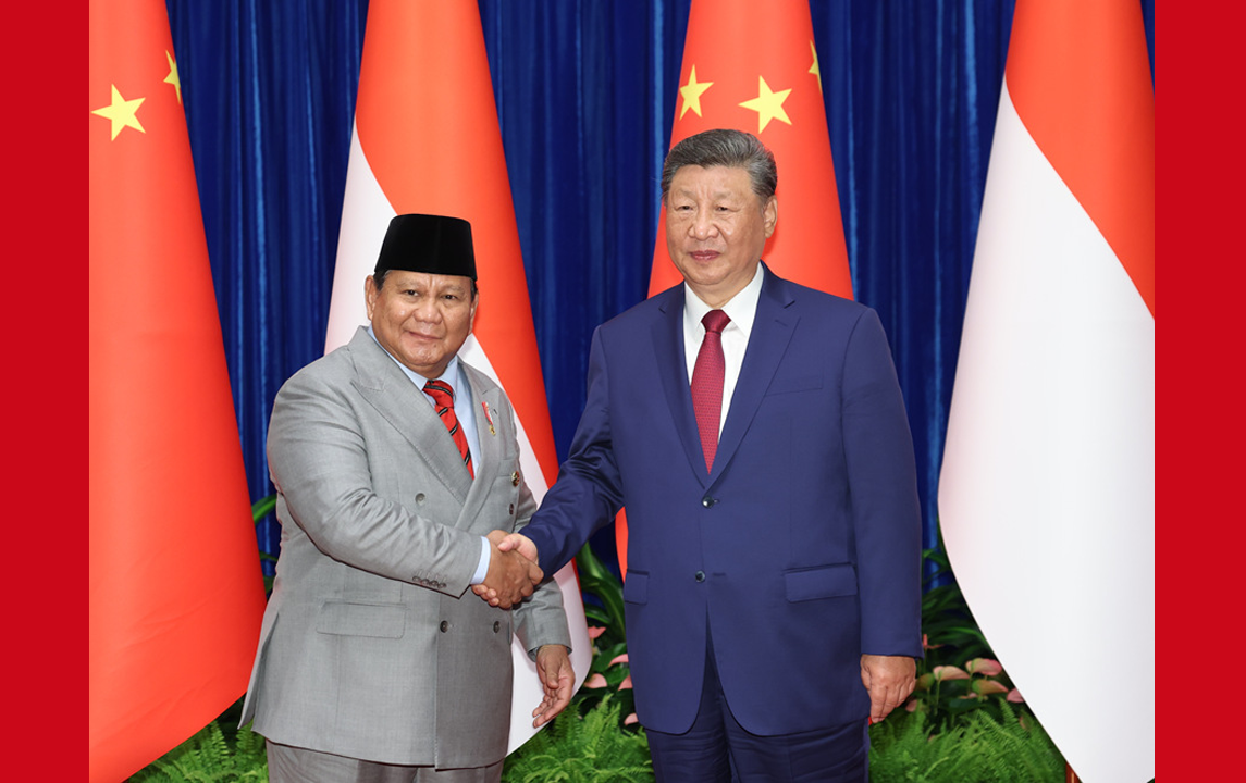 習(xí)近平會(huì)見(jiàn)印度尼西亞總統(tǒng)普拉博沃